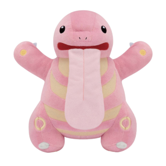 Officiële Pokemon knuffel Lickitung color selection pink +/- 25CM Banpresto Mofugutto 